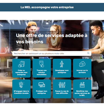 MEL Entreprise : le nouveau site internet de la Métropole pour accompagner les entreprises et dynamiser le tissu économique ! 