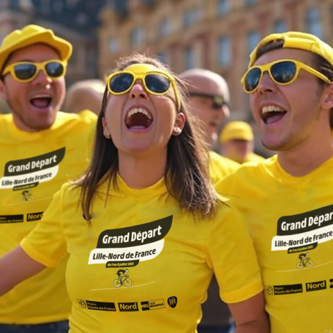 Grand Départ du Tour de France :  TOUS EN JAUNE !