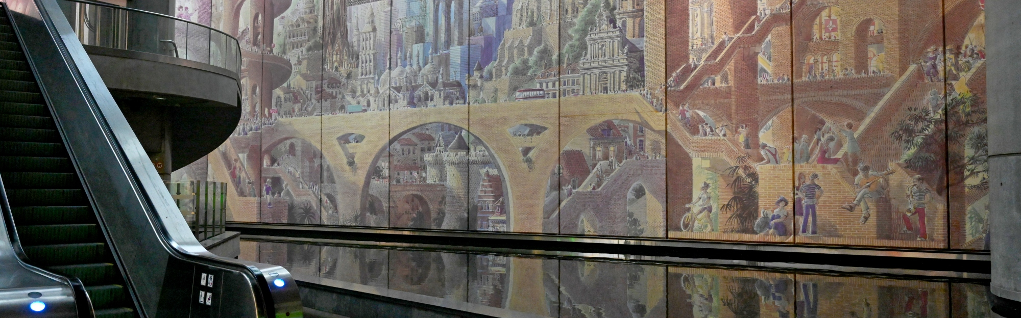 La fresque de Jean Pattou installée à la station Lille-Europe va être restaurée