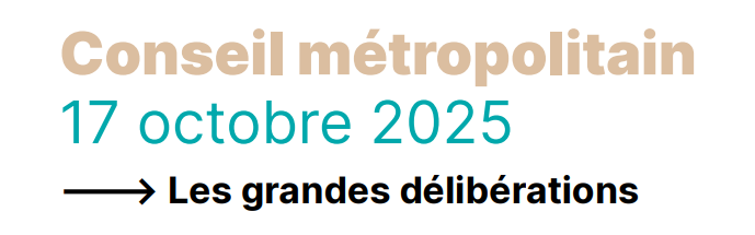 Conseil métropolitain du 17 octobre 2025