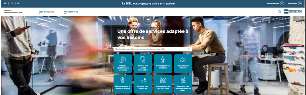 MEL Entreprise : le nouveau site internet de la Métropole pour accompagner les entreprises et dynamiser le tissu économique !