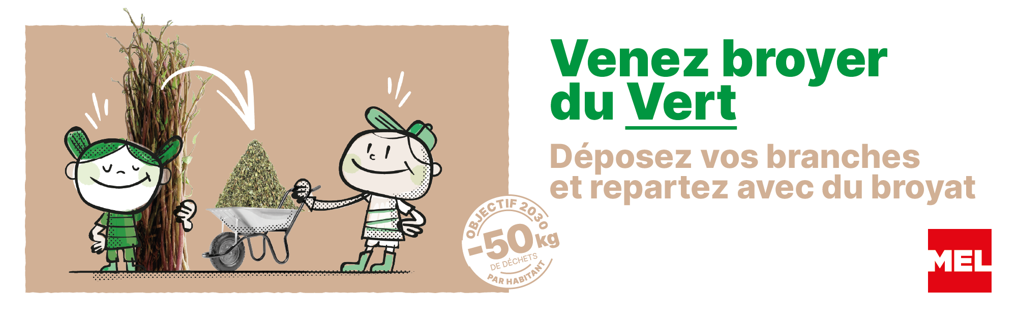 Venez avec vos branches, repartez avec du broyat !