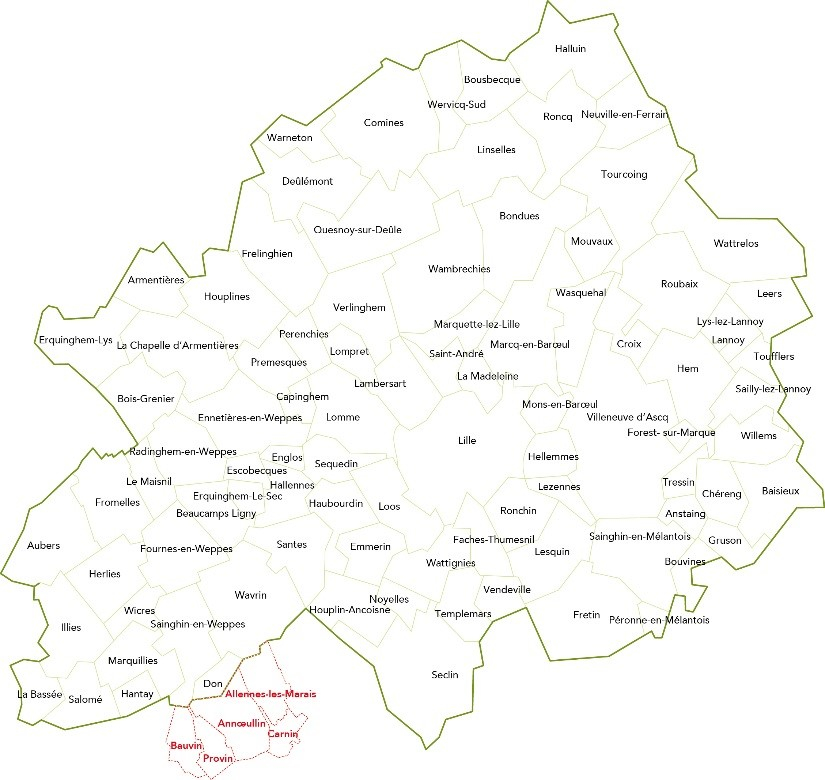 Bientôt 95 communes au sein de la Métropole Européenne de Lille