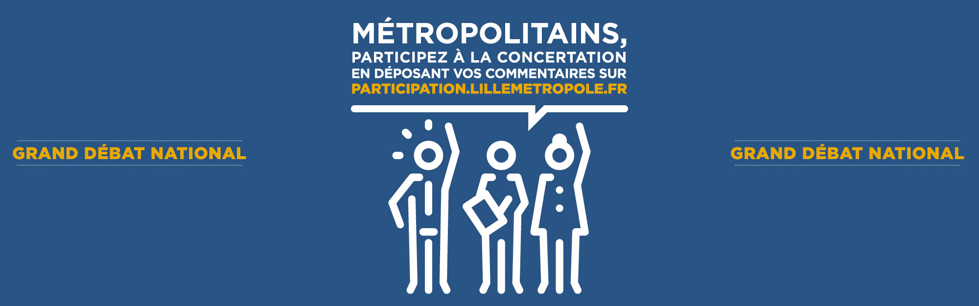 La Métropole Européenne de Lille ouvre sa plateforme de participation citoyenne pour permettre aux habitants des 90 communes de la MEL de s’exprimer dans le cadre du Grand Débat National