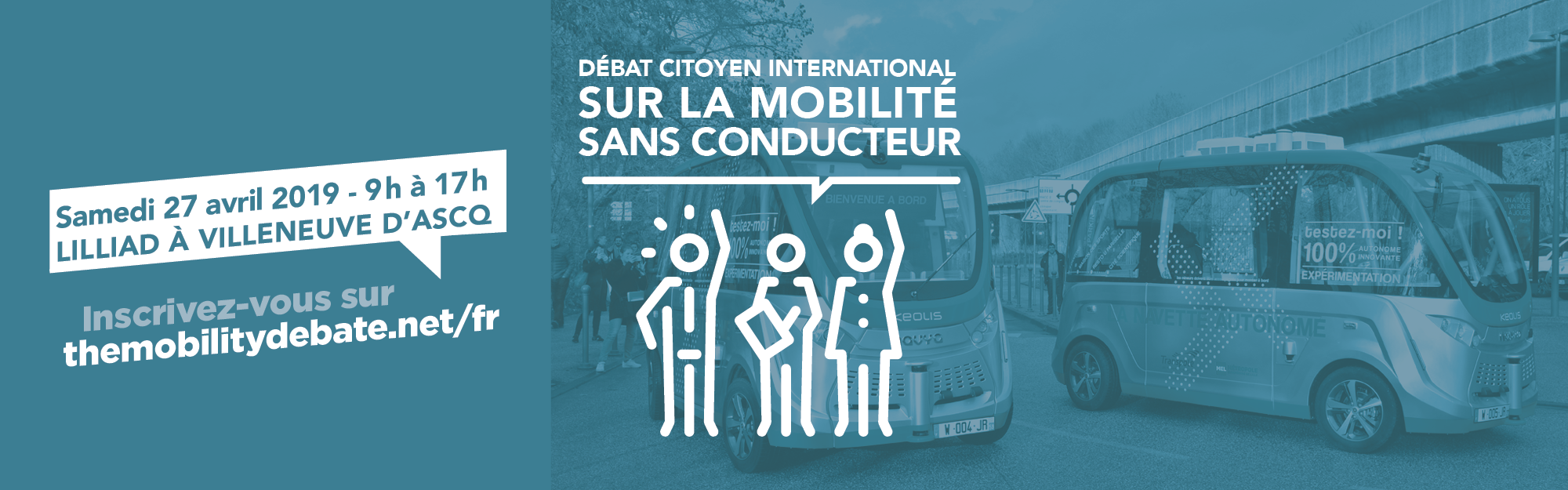 Mobilité sans conducteur : Un débat citoyen à Lilliad le 27 avril