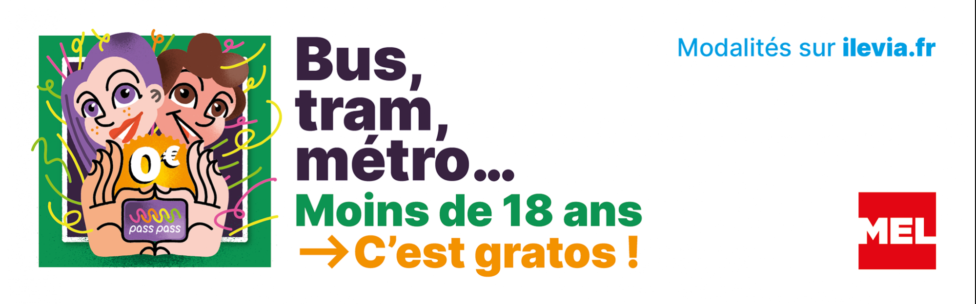 Transports : moins de 18 ans, c’est gratuit !