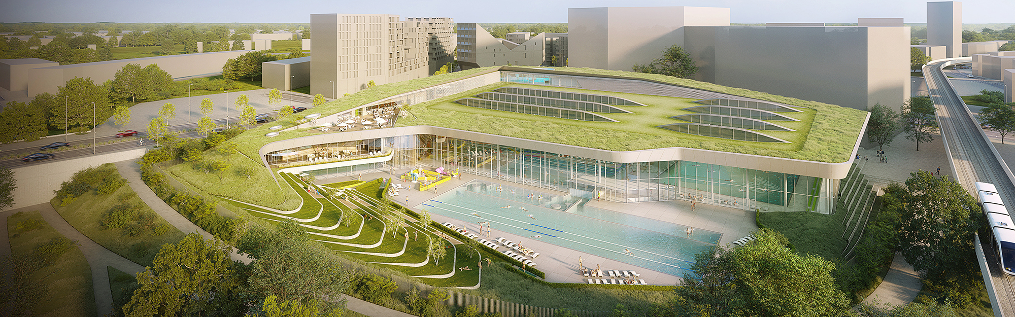 Futur piscine olympique : la MEL retient le projet de Rabot Dutilleul Construction