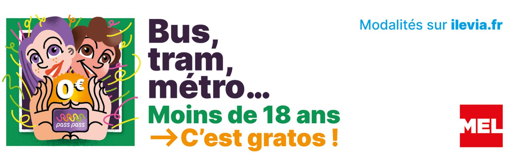 Gratuité pour les moins de 18 ans