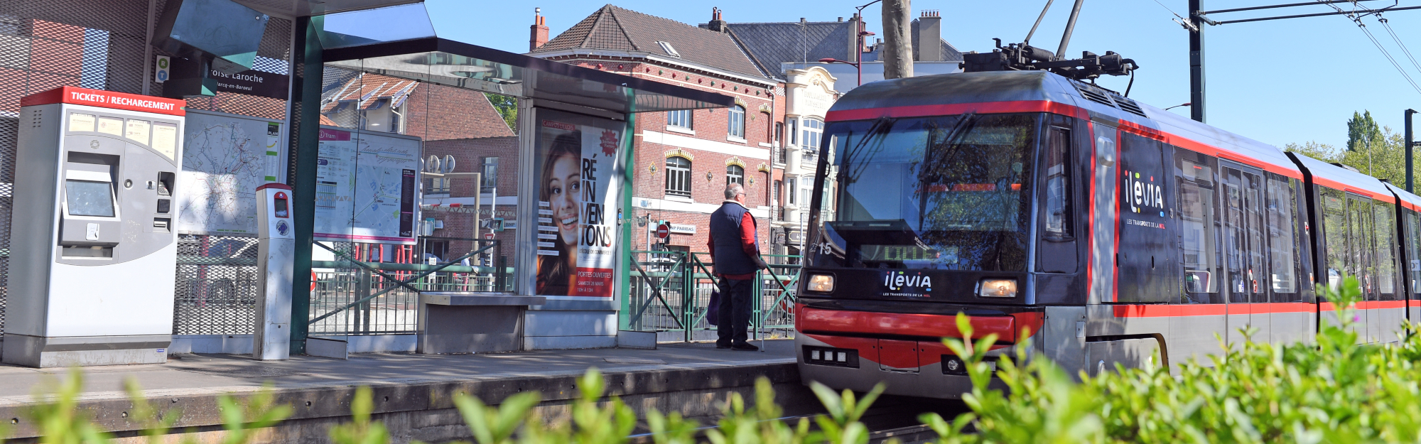 Tramway à une station