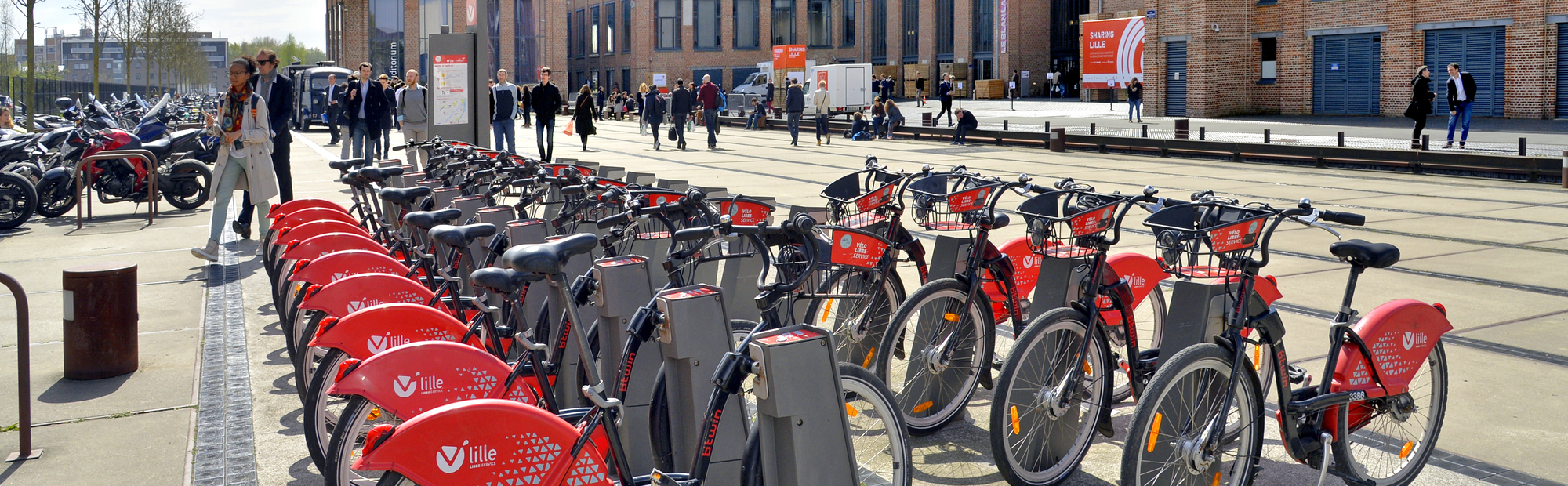 Station de V'lille sur le territoire de la MEL