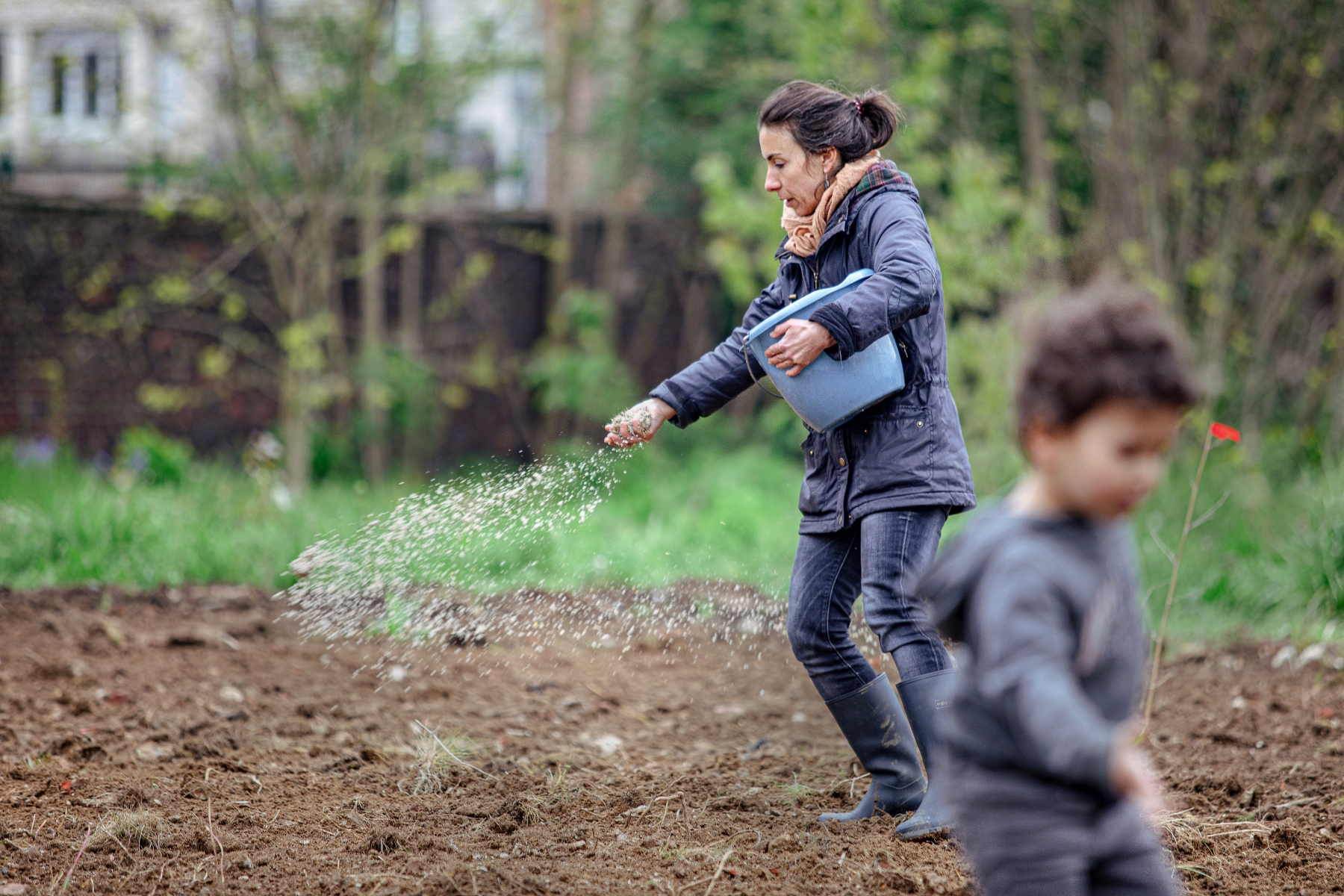 Atelier participatif organisé par les Tinctoriales lors des 48h de l'agriculture urbaine 2023