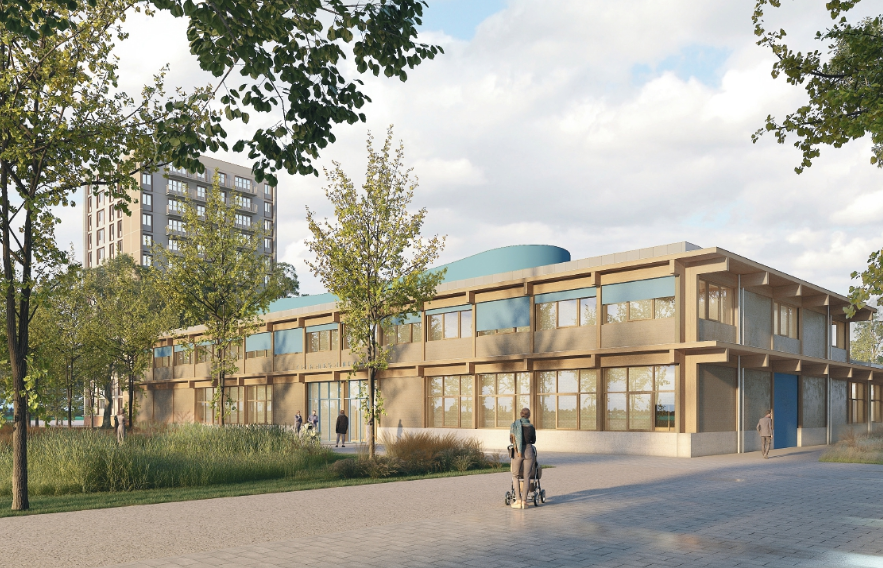 Perspective Cité des enfants et des parents aux Oliveaux (Loos)